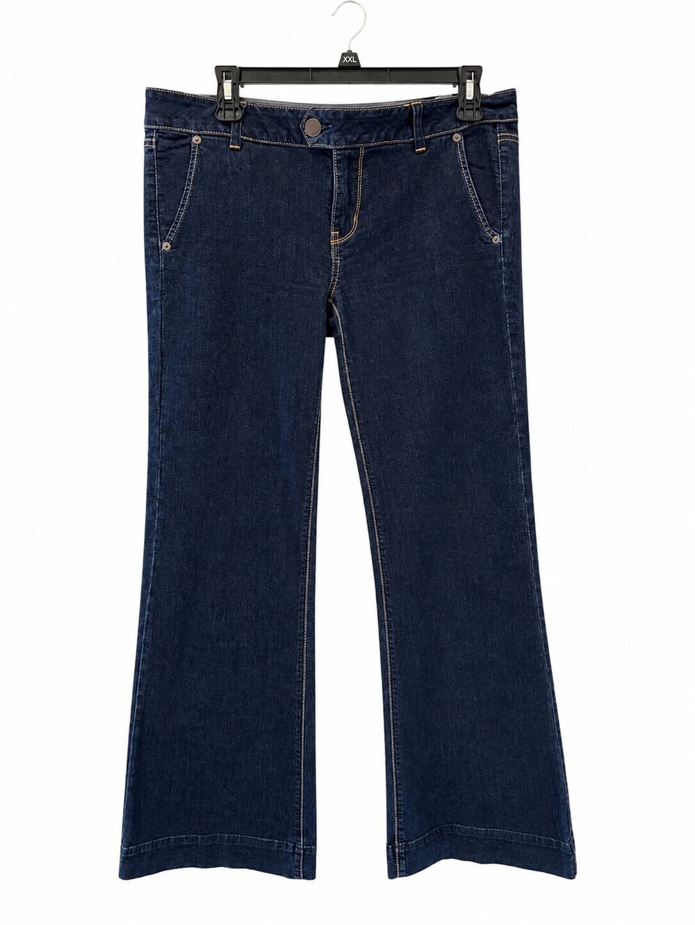 Women's Dark Blue Denim Flared Jeans Size 8